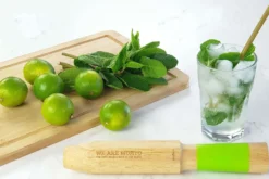 Coffret cadeau Cookut spécial mojito 1 pilon + 2 pailles en verre + 1 livre de recettes