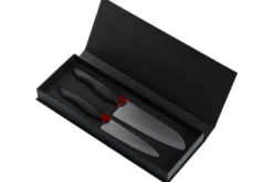 Coffret cadeau KYOCERA 2 couteaux céramique haut-de-gamme lames noires