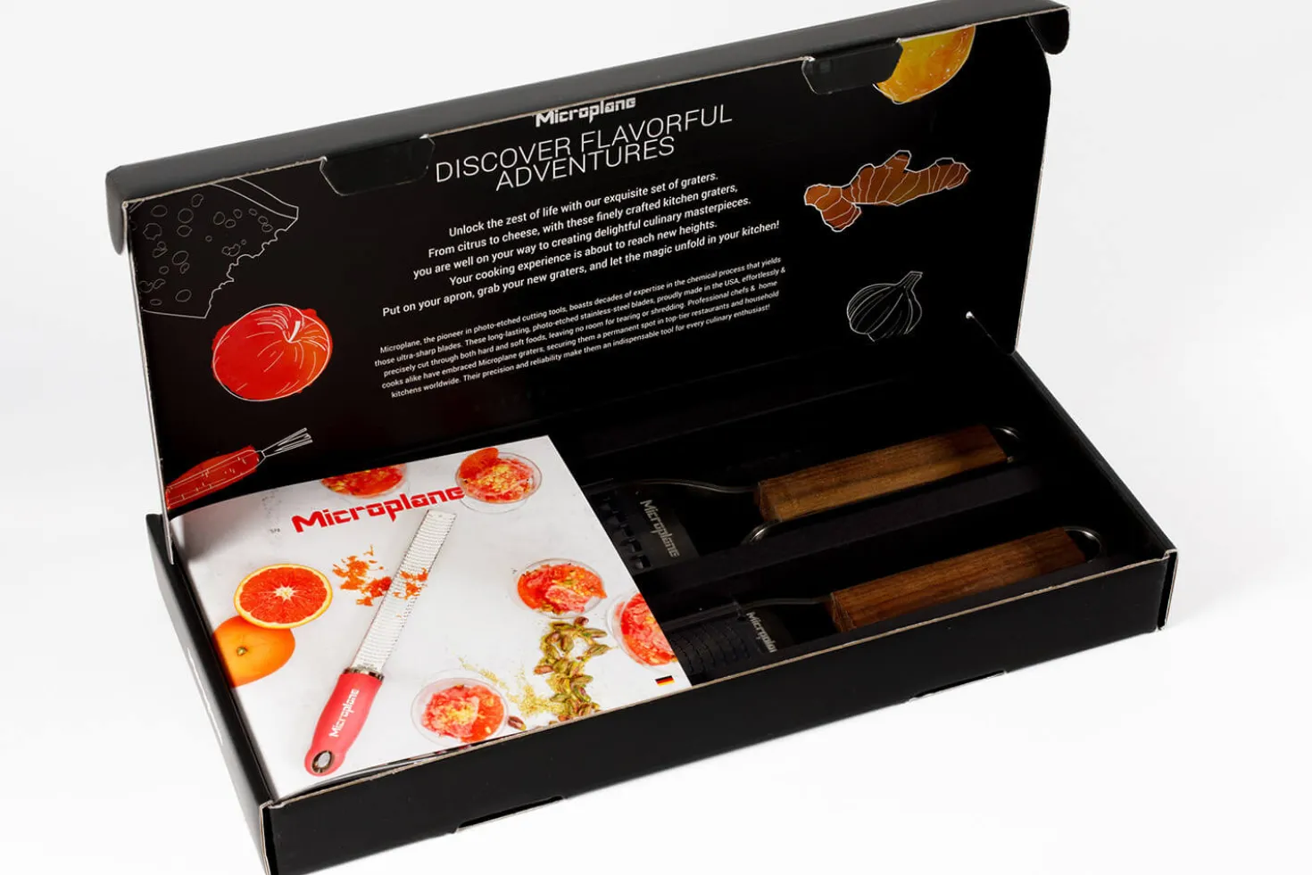 Coffret cadeau Microplane Master râpe zesteur + râpe très gros grains