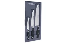 Coffret 3 couteaux Arcos Riviera : office + universel + chef