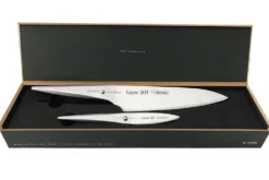 Coffret 2 couteaux Chroma Type 301 Design by F.A. Porsche Office 8cm + Chef 20cm