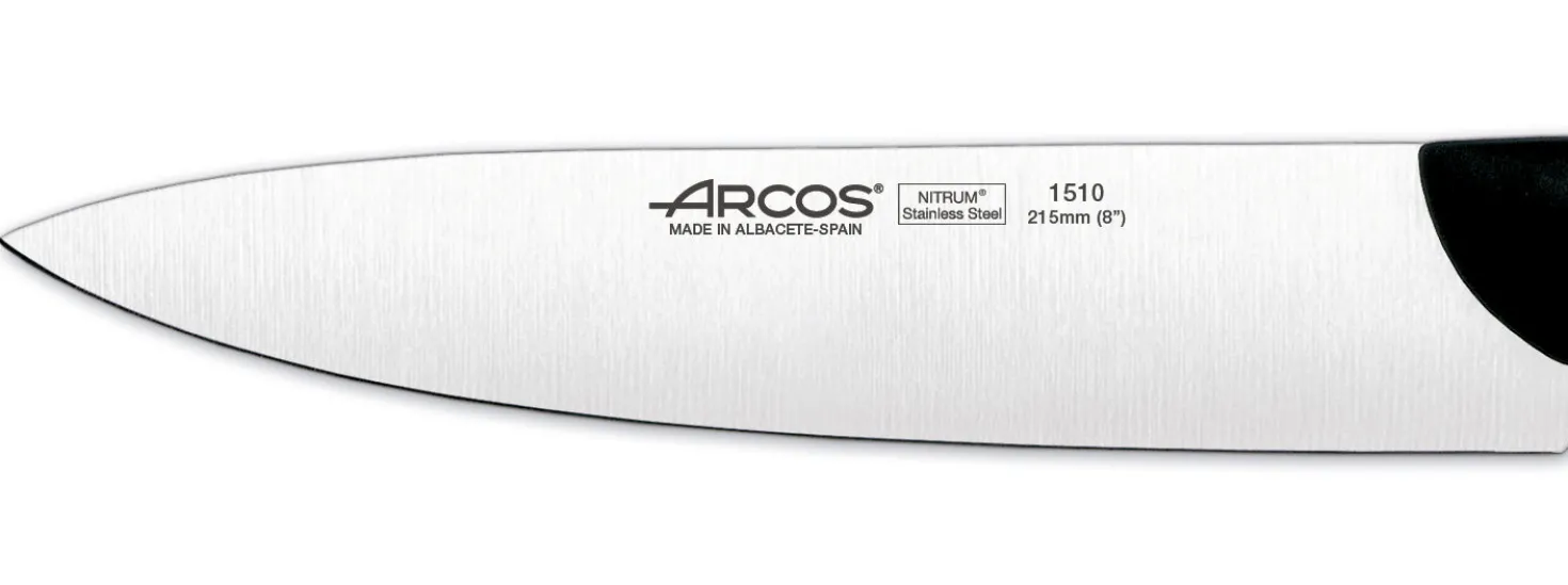 Coffret 3 couteaux + 1 ciseaux Arcos MAITRE lame acier inox NITRUM