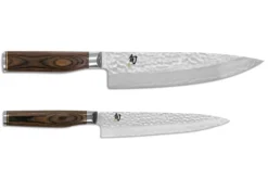 Coffret 2 couteaux de cuisine damassés Shun Premier Tim Mälzer Universel + Chef
