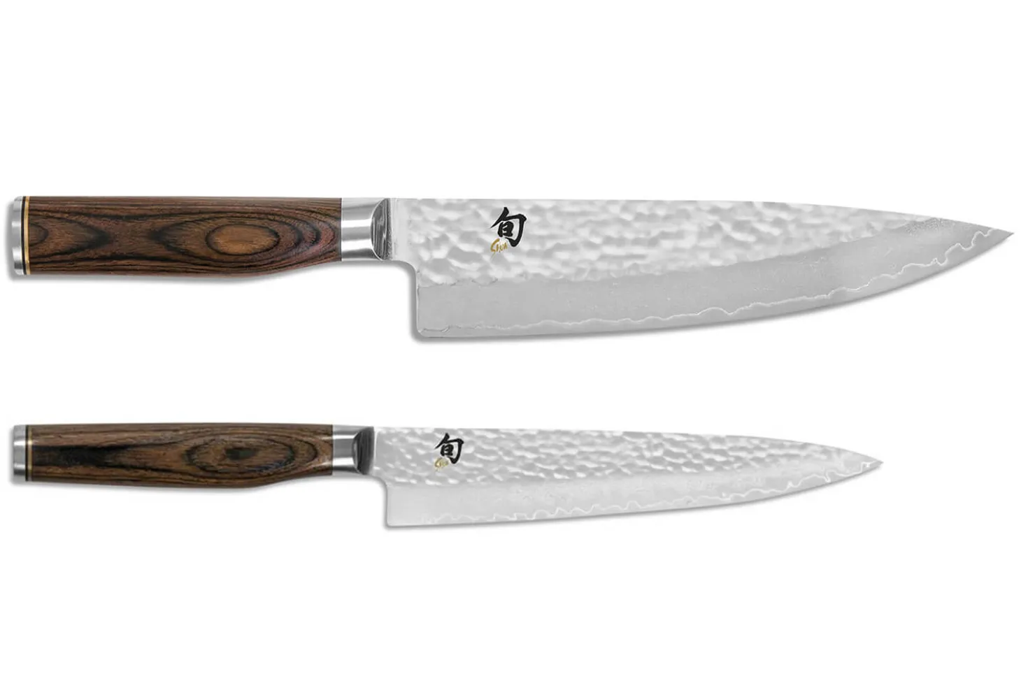 Coffret 2 couteaux de cuisine damassés Shun Premier Tim Mälzer Universel + Chef