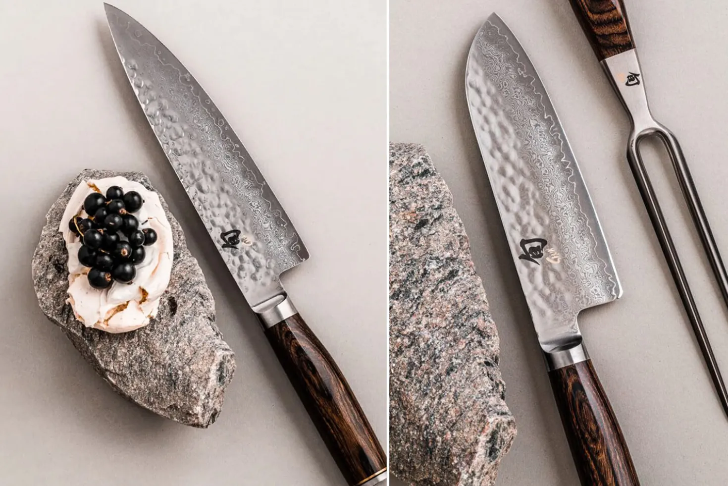 Coffret 2 couteaux de cuisine damassés Shun Premier Tim Mälzer Universel + Chef