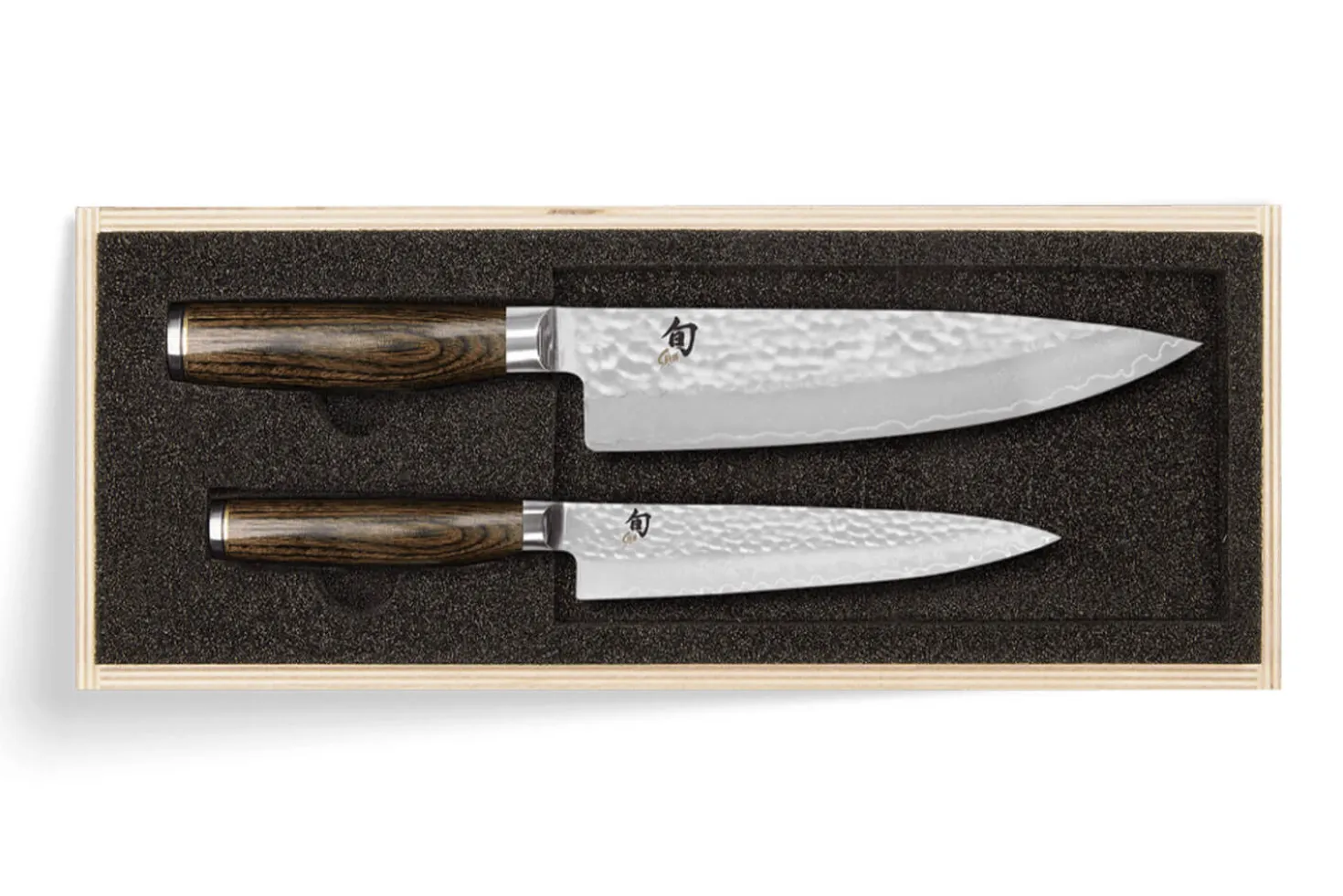 Coffret 2 couteaux de cuisine damassés Shun Premier Tim Mälzer Universel + Chef
