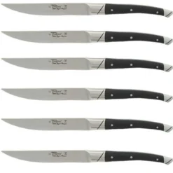 Coffret 6 couteaux de table Avantage Le Thiers Goyon-Chazeau manches en ébène