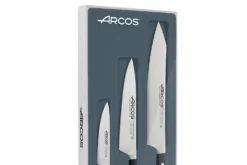 Coffret 3 couteaux forgés Arcos Manhattan tranchant extrême