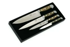 Coffret 4 couteaux forgés Güde Alpha Chêne