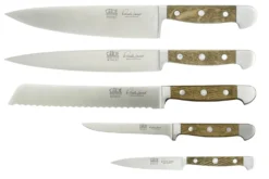 Coffret 5 couteaux forgés Güde Alpha Chêne