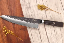 Coffret 2 couteaux Fukito Ébène Damas VG10 Chef + Office