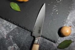 Coffret 3 couteaux Fukito Pakka San Mai Chef + Universel + Office