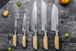 Coffret 2 couteaux Fukito Pakka San Mai Chef + Office