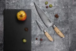 Coffret 2 couteaux Fukito Pakka San Mai Chef + Office