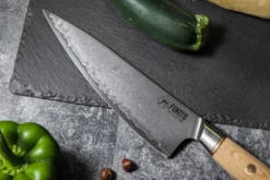 Coffret 2 couteaux Fukito Pakka San Mai Chef + Office