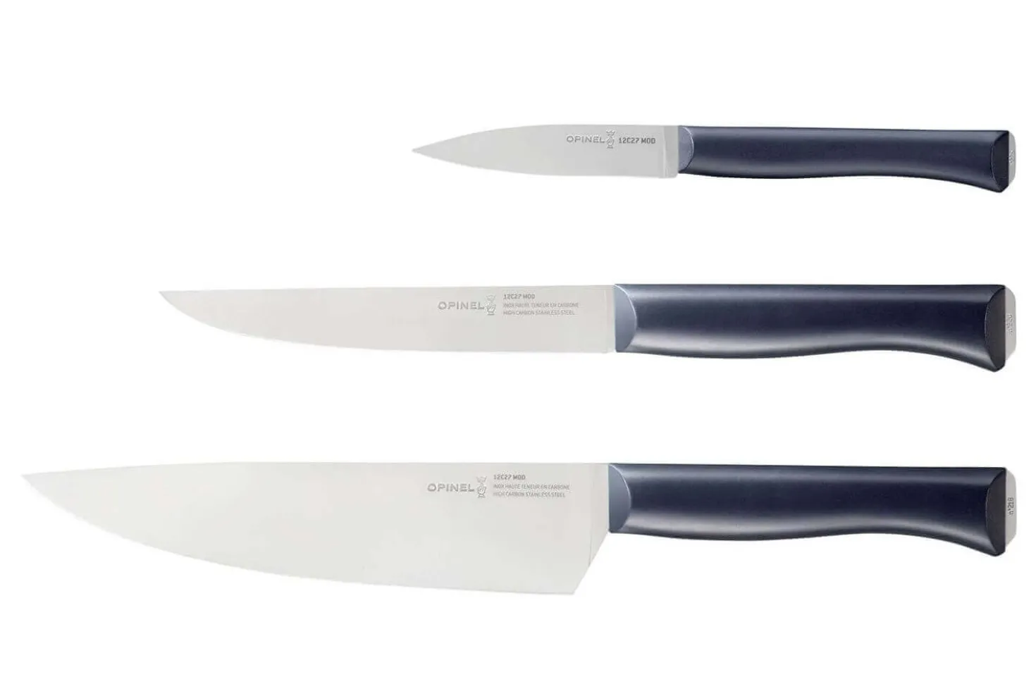 Coffret 3 couteaux Intempora Opinel office + découper + chef