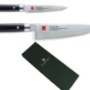 Coffret 2 couteaux japonais Kasumi Standard lames damas