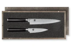 Coffret 2 couteaux japonais Kai Shun damas office/universel acier de qualité