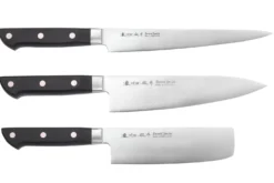 Coffret 3 couteaux japonais Satake Cutlery ABS sujihiki + chef + nakiri