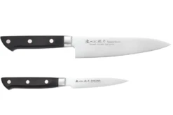 Coffret 2 couteaux japonais Satake Cutlery ABS chef 18cm + office 9cm
