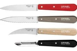 Coffret 4 couteaux Opinel Les Essentiels Loft manches couleurs