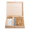 Coffret 6 couteaux Opinel Tradition Gravures Animalia n°08 lame 8,5cm manche chêne
