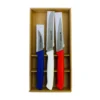 Coffret 3 couteaux professionnels Fischer Creative Chef Bleu Blanc Rouge