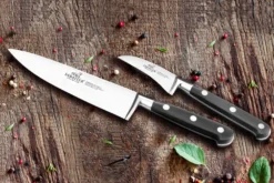 Coffret 3 couteaux SABATIER Idéal Inox 100% forgé et français