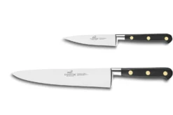 Coffret couteaux SABATIER Idéal Laiton Office 10cm + Chef 20cm