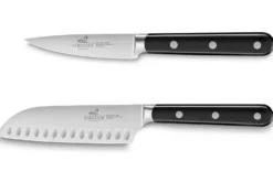 Coffret 2 couteaux Sabatier International Egide Office 9cm + Mini santoku 12cm