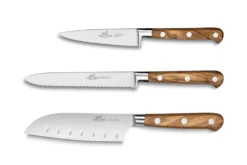 Coffret 3 couteaux Sabatier Provençao Office + Universel + Mini Santoku