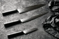 Coffret 3 couteaux Samura Damascus 67 damas VG10 Office + Universel + Chef