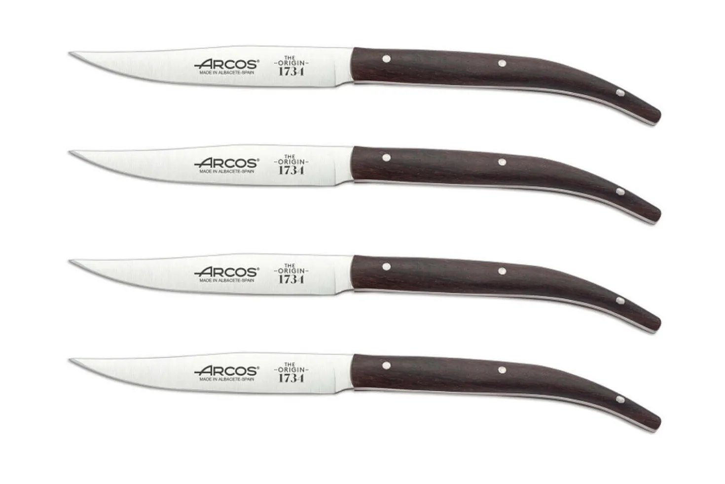 Coffret 4 couteaux à steak Arcos The Origin 11cm manche palissandre