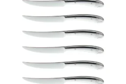 Coffret 6 couteaux à steak monobloc WMF Geschenkide acier inox 18/10 lame dentée