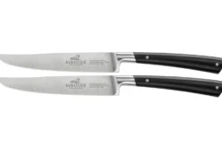 Coffret 2 couteaux à steak Sabatier Edonist forgés lames lisses 12cm