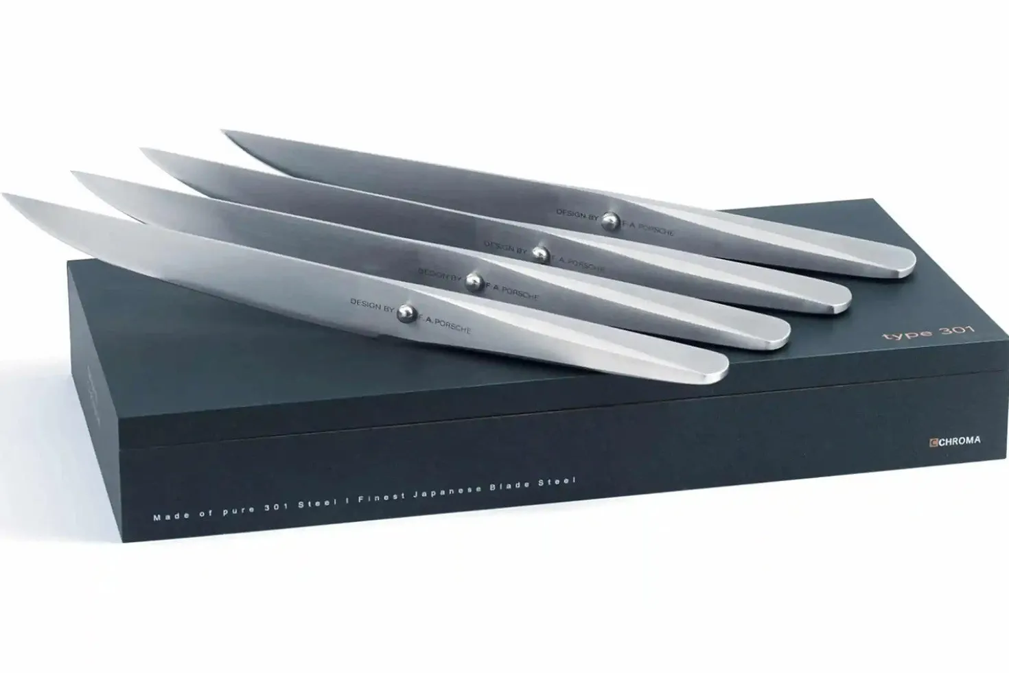 Coffret 4 Couteaux à steak Type 301 Design by F.A. Porsche