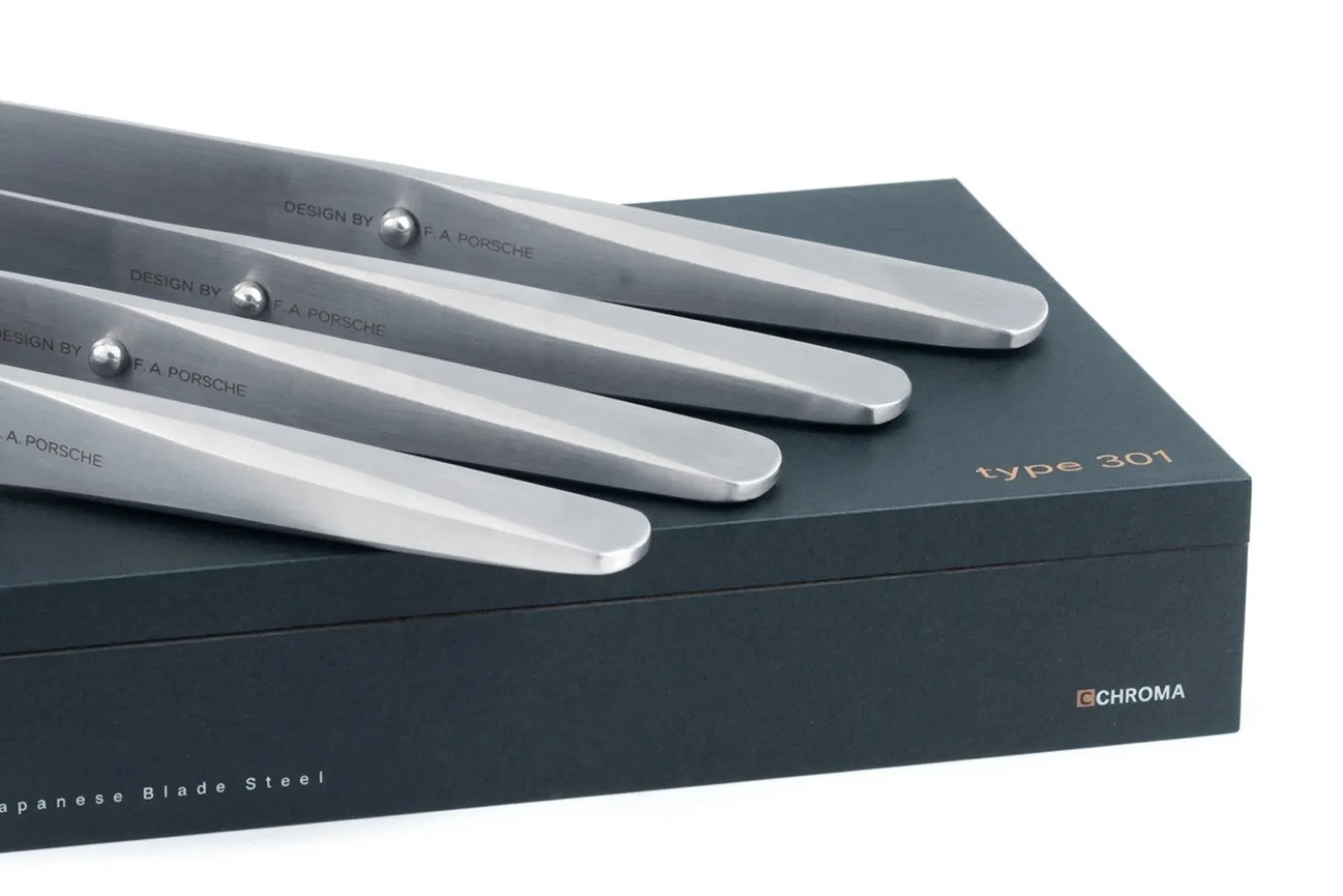 Coffret 4 Couteaux à steak Type 301 Design by F.A. Porsche