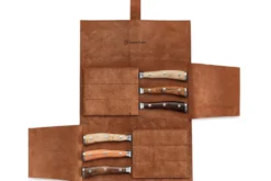 Coffret 6 couteaux à steak Wüsthof Ikon forgés 12cm avec pochette en cuir
