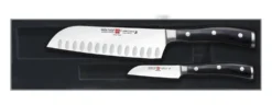 Coffret 2 couteaux Wusthof Classic Ikon - Santoku + légumes