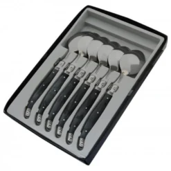 Coffret 6 cuillères à soupe Laguiole Postiche Gris
