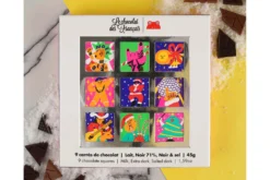 Coffret de 9 carrés de chocolat Le Chocolat des français - 45g