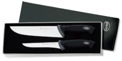 Coffret de 2 couteaux de boucher professionnels SANELLI Gourmet désosseur 16cm + boucher 22cm