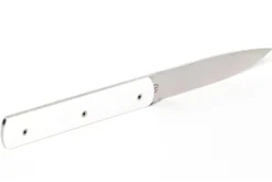 Coffret de 6 couteaux de table faits mains Perceval 9.47 blancs