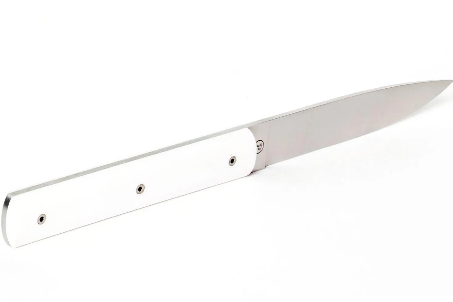 Coffret de 6 couteaux de table faits mains Perceval 9.47 blancs