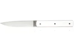 Coffret de 6 couteaux de table faits mains Perceval 9.47 blancs