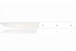 Coffret de 6 couteaux de table faits mains Perceval 888 blanc