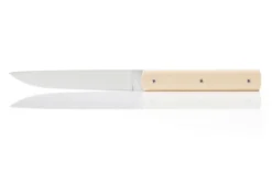 Coffret de 4 couteaux de table faits main Perceval 888 façon ivoire