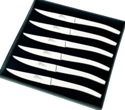Coffret de 6 couteaux de table Thiers Au Nain tout inox