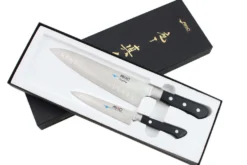 Coffret de 2 couteaux japonais MAC Professional universel + chef alvéolé
