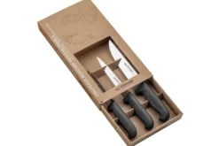Coffret de 3 couteaux professionnels Fischer HACCP Profinox spécial boucher